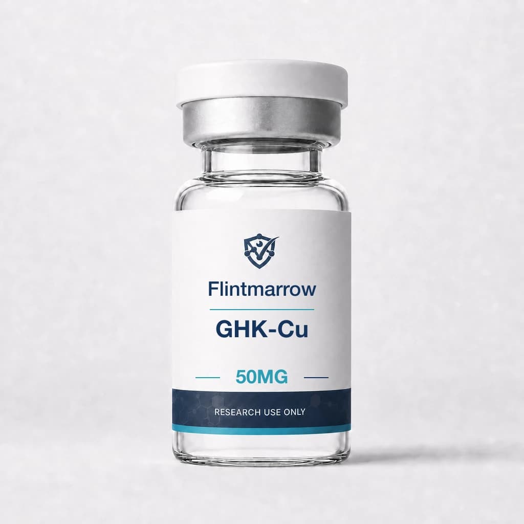 GHK-Cu 50mg — Flintmarrow research peptide vial