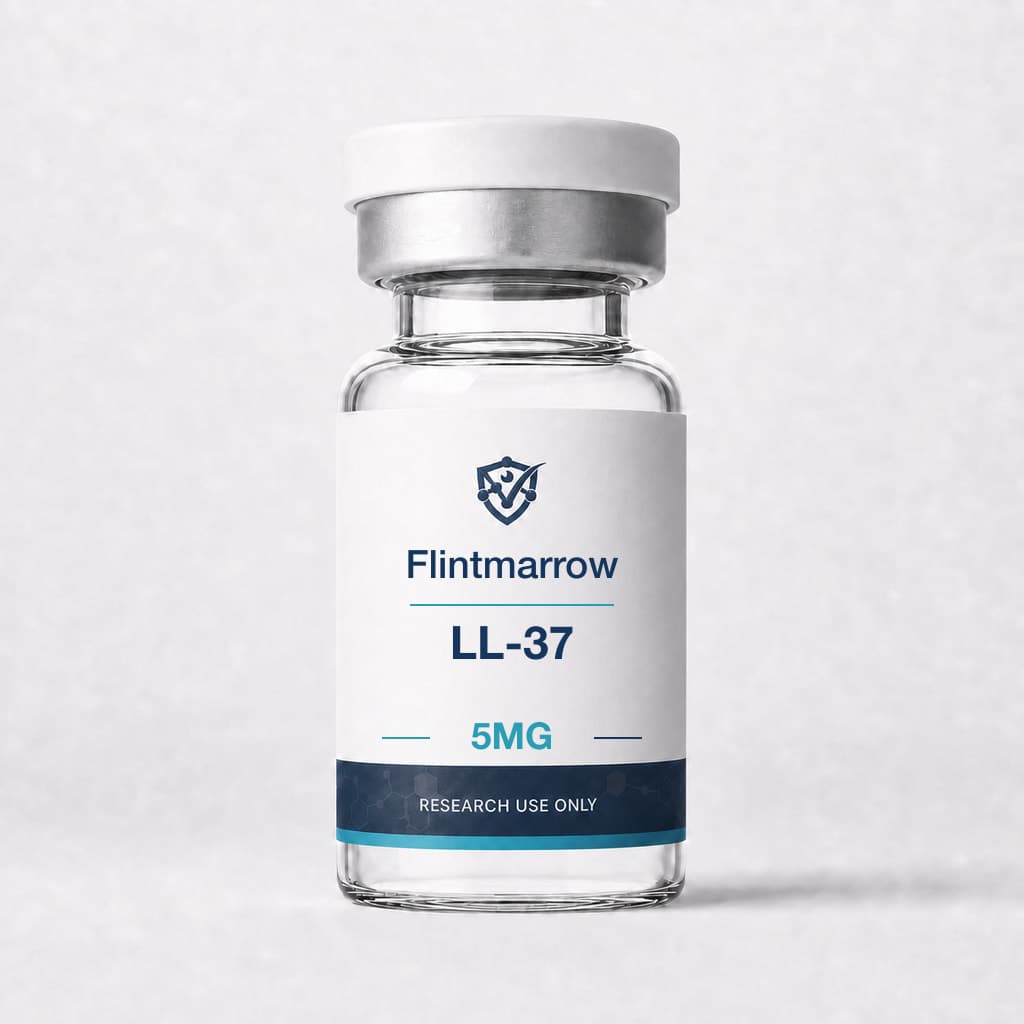 LL-37 5mg — Flintmarrow research peptide vial