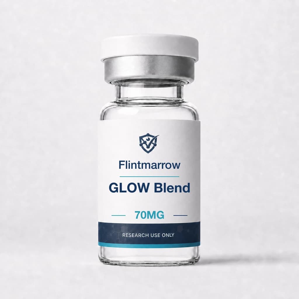 GLOW Blend (BPC-157 10mg + GHK-Cu 50mg + TB-500 10mg) 70mg